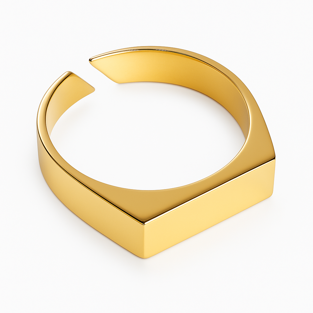 UNISIZE SIGNET RING (Gold)