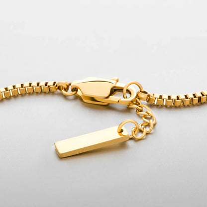 BOX CHAIN BRACELET (Gold)