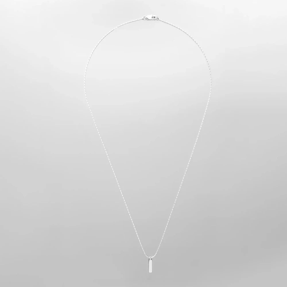 PENDANT NECKLACE CHAIN SIMPLE (Silver)