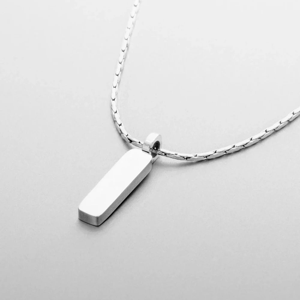 PENDANT NECKLACE CHAIN SIMPLE (Silver)