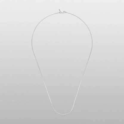 SNAKE BONE CHAIN NECKLACE (Silver)