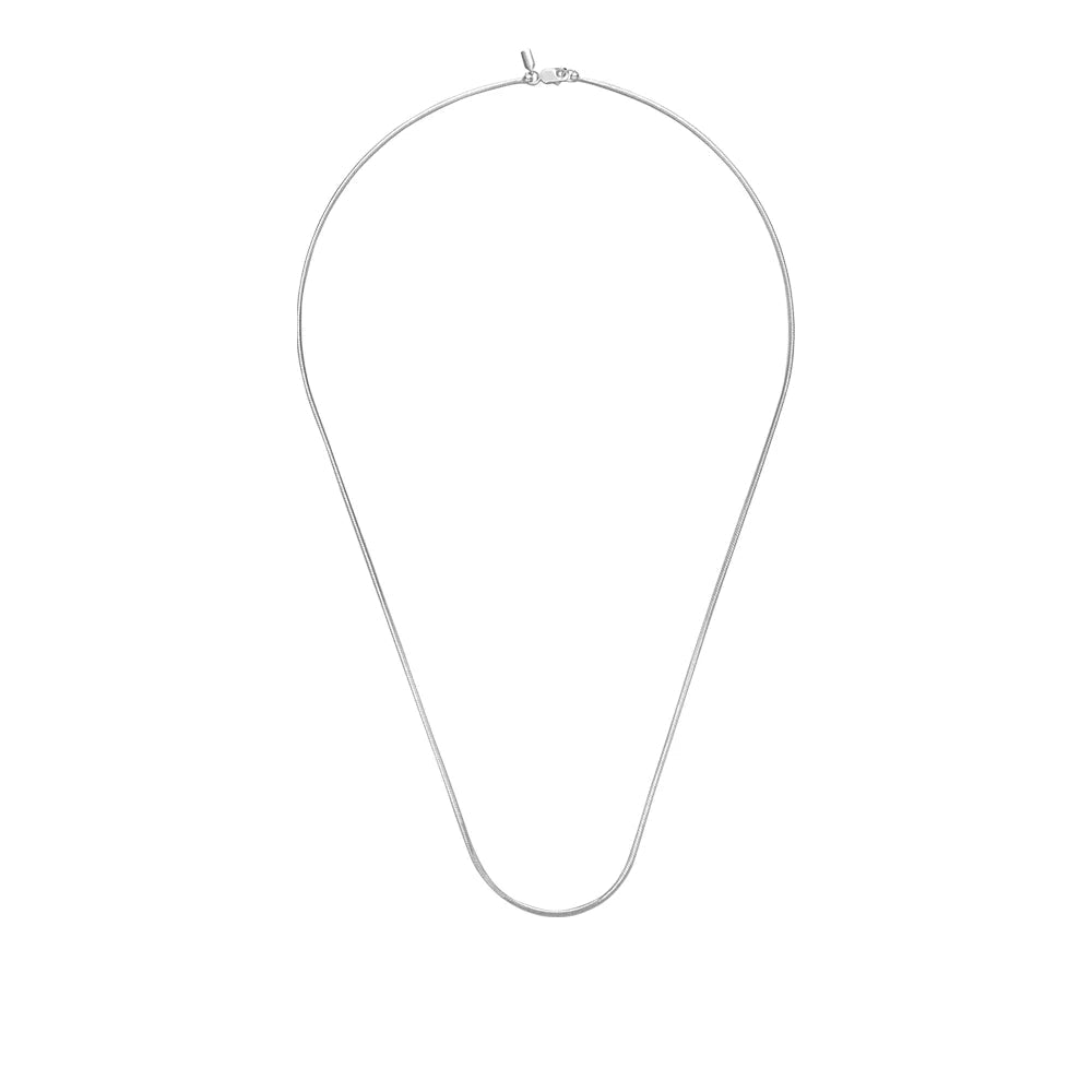 SNAKE BONE CHAIN NECKLACE (Silver)