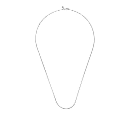 SNAKE BONE CHAIN NECKLACE (Silver)