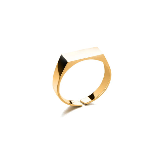 UNISIZE SIGNET RING (Gold)