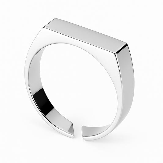 UNISIZE SIGNET RING (Silver)