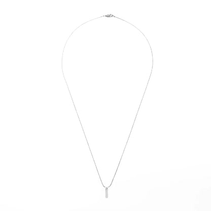 SQUARE PENDANT NECKLACE (Silver)